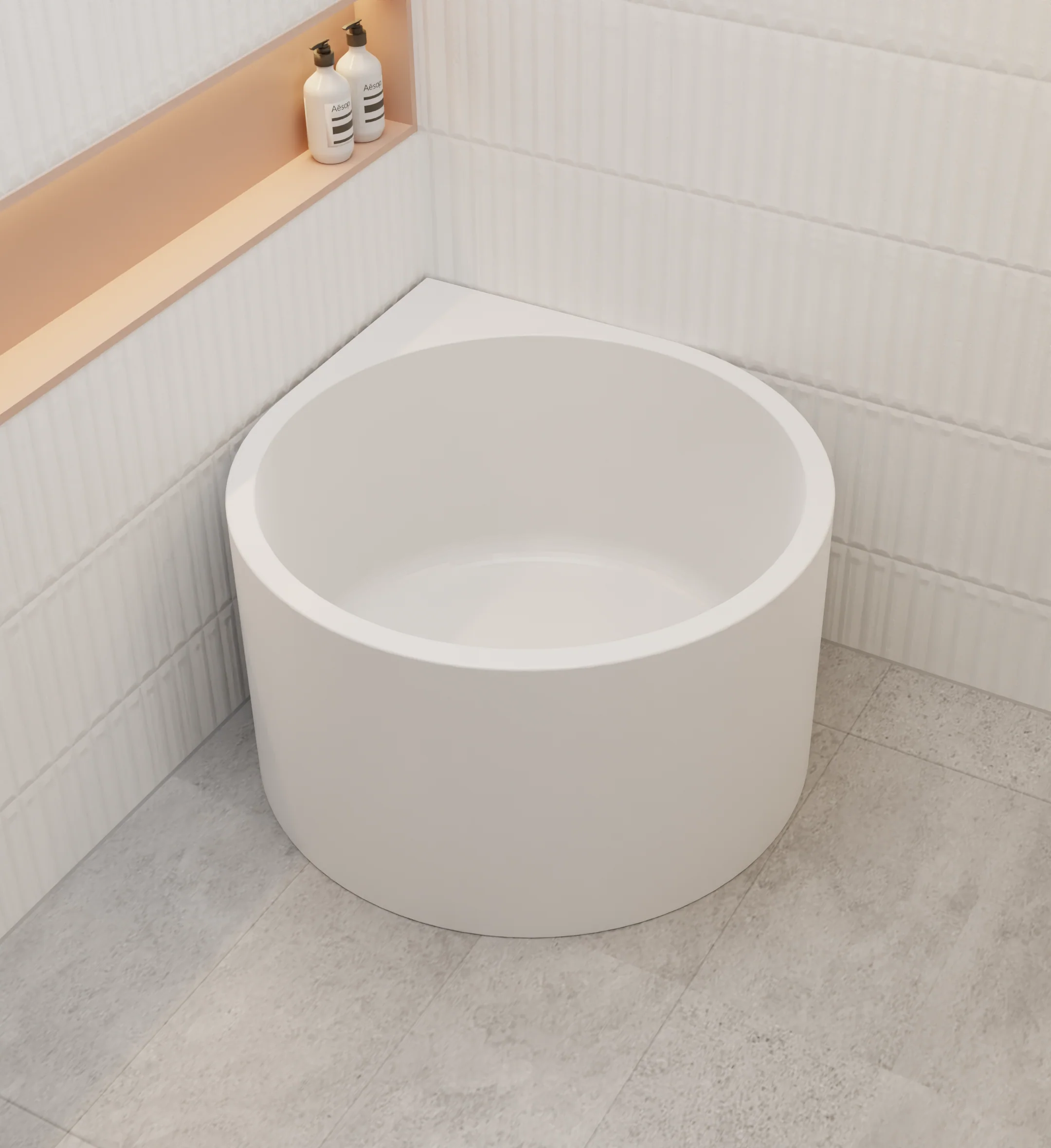 HERA corner bathtubs for small bathrooms
